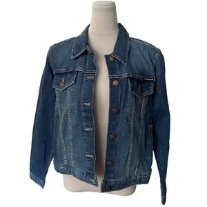Calvin Klein Jeans Mid Blue Faded Denim Trucker Jacket